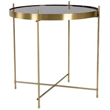 VCM ebuy24 Couchtisch, Gold, Holzwerkstoff, 48x48x48 cm, Wohnzimmer, Wohnzimmertische, Couchtische