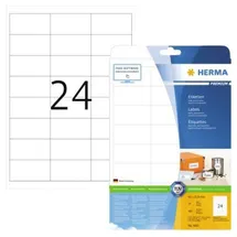 Herma Universaletiketten 5053 Weiß 66,0 x 33,8 mm 25 Blatt