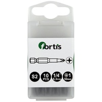 EDE Bit 1/4" DIN3126 E6,3 PH 1x50mm a10Stk.FORTIS