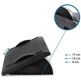 HJH Office Fußablage PODI I Kunststoff schwarz