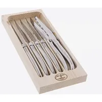 Jean Dubost Steakmesser 6-tlg. Edelstahl Silber/Weiß