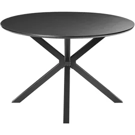Beliani Fitzroy Ø 120 cm schwarz