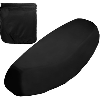 Universal Motorrad Sitzabdeckung, Bequeme Roller-Sitzbezüge, Sonnenschutz Motorrad Sitzbezug Schwarz, Wasserdichter Elastische Polyester-Sitzbezug für Motorräder und Elektrofahrzeug Schutz (3XL)