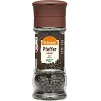 Ostmann Pfeffer Schwarzer Pfeffer, ganze Pfefferkörner in der Mühle, 60g