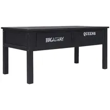 vidaXL Couchtisch Schwarz 100×50×45 cm Holz