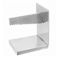 VidaXL Buchstützen 2 Stk. Silbern 11x14x17,5 cm Aluminium Säge