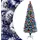vidaXL Künstlicher Weihnachtsbaum mit Beleuchtung Blau/Weiß 240 cm