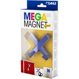 DAHLE Mega CROSS XL (70 x 70 mm, inkl. 2 Haken zum Aufhängen von Gegenständen) blau