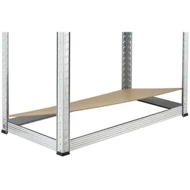 Juskys Lagerregal Easy 2er Set - Schwerlastregal 160x80x40 cm 8 Böden | 640 kg verzinkt