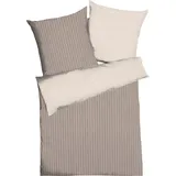 KAEPPEL Eternity Combo Gestreift Braun 135 x 200 cm + 80 x 80 cm