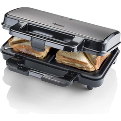 Bestron XL Sandwichmaker Titangrau, Toaster, Grau