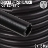 9 x 15 mm Gewebe Druckluft Universal Wasser Luft Kompressor Schlauch schwarz PN ...