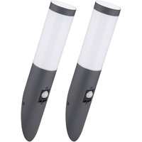 ETC Shop 2er Set Wand Fackeln Außen Lampen Bewegungsmelder