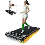 Akluer Walking Pad 480L-A – Leises Laufband mit verstellbarer Steigung und stoßdämpfender Lauffläche für effektives Home-Workout - Schwarz