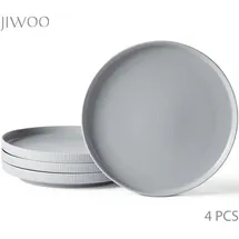 JIWOO Teller Ø27,7 cm grau 4er Set