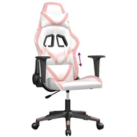 vidaXL Gaming-Stuhl Rosa Weiß