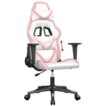 vidaXL Gaming-Stuhl Rosa Weiß