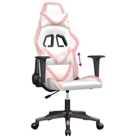 vidaXL Gaming-Stuhl Rosa Weiß