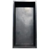 Wacredo Fertigteich GFK Rechteckbecken 300 x 150 x 45cm 1500 Liter, BxLxH: 150x300x45 cm, 1500 l, Rechteckbecken, Teichbecken, architektonisch schwarz