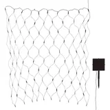 Lights4fun Lichterkette LED 100er Set 1 x 1 m spritzwassergeschützt warm weiß