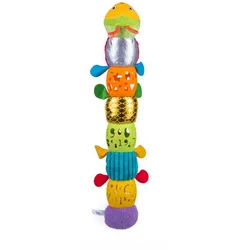 Bali Bazoo Stoffspielzeug Raupe 80208 Rassel 55 cm lang 8 verschiedene Elemente bunt