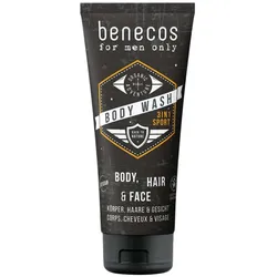 benecos for men only - 3in1 Body Wash Sport 200ml Körperreinigung 