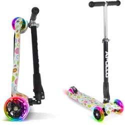 Kinderroller Kids Whiz LED - klapp- und verstellbarer 3-Rad Scooter EINHEITSGRÖSSE