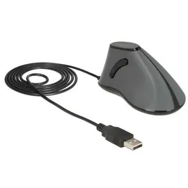 DeLock Ergonomische Vertikale Optische Maus schwarz (12527)