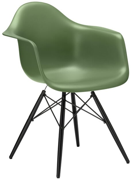 Vitra Stuhl Eames Plastic Armchair DAW grün, Designer Charles & Ray Eames, 83x63x59 cm