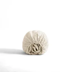 Leinen Spannbettlaken - 180x200 cm / Creme / Leinen