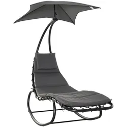 Outsunny Liege Stahl, Texteline-Gewebe, Polyester-Gewebe