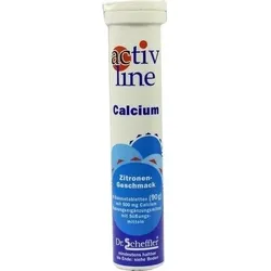 ACTIVLINE Calcium Zitrone Brausetabletten 20 St