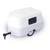 CARSON Modellsport 1:87 Wohnwagen mit Anhängerkupplung 1:87 Modellauto-Anhänger