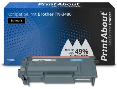 Toner kompatibel mit Brother TN-3480 - Schwarz - Hohe Kapazität