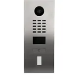 DoorBird D2101FV IP Video Türstation | Video-Türsprechanlage mit 1 Ruftaste, Aussparung für ekey Fingerabdruckleser, RFID, HD-Video, Bewegungssensor, Edelstahl V2A