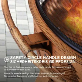 Sunjoy Feuerschale Askja Ø 76 cm Kupfer