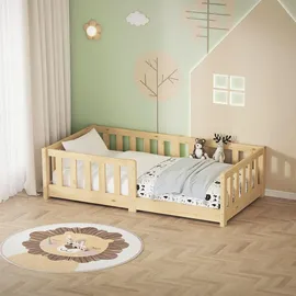 ML-Design Kinderbett 70 x 140 cm Kiefer naturbelassen