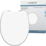 Schütte WC-Sitz White Duroplast mit Absenkautomatik