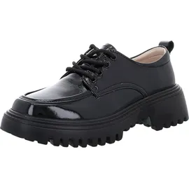 Artiker Damen Plateau Schnürschuhe für Damen, schwarz, 39 EU