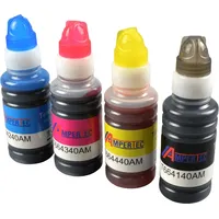 Ampertec 4 kompatible Nachfülltinten ersetzt Epson C13T664640 T6646 4-farbig