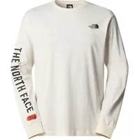 The North Face Herren L/S Varsity Graphic T-Shirt, White Dune, S