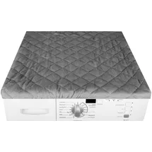 BestLivings Waschmaschinenbezug 60x60cm mit Gummizug grau