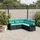 vidaXL Garten-Lounge-Set 5-tlg. schwarz