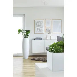 Vivanno Bodenvase Fiberglas Magnum Weiß Matt - 80x23