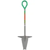 Starlyf Root Digger Wurzelspaten, Mehrzweckschaufel mit Schneidspitze, 124cm Manganstahl, rot