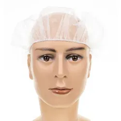Haube aus PP-Vlies, latexfrei, weiß BHW60 , 1 Beutel = 100 Stück, Ø 60 cm