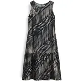 Opus Damen Midikleid | WICY Palm Leaves Bedruckte A-Linie mit Volant Black, 40 - 40