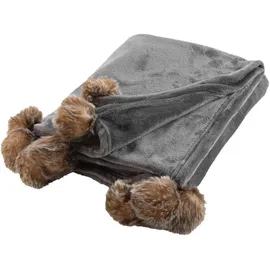 douceur d`interieur Tagesdecke 125 x 150 cm Grau