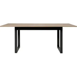 furn.design Malta 160 x 75 x 90 cm Eiche Sonoma schwarz
