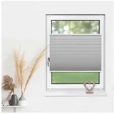 deco-raum Plissee Basic 50 x 150 cm Silber